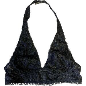 Victoria's Secret Bralette Size Small Black Lace Dark Feminine Fairy Romantic